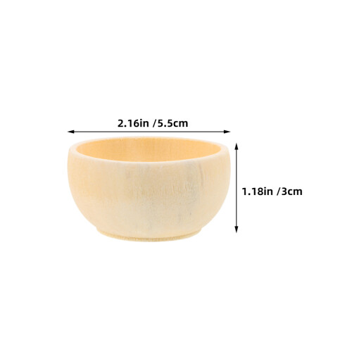 3Pcs Tigelas De Mini Sem Acabamento Para Artesanato DIY 1