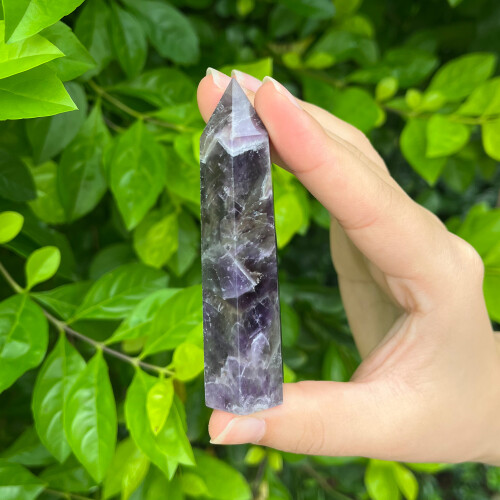 Θεραπευτικές κρυστάλλινες πέτρες Clear Quartz Tower για διακόσμηση σπιτιού & βοήθεια 1