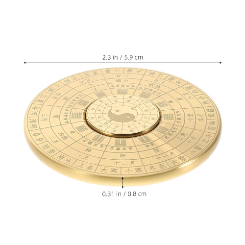 Mini Chinoise En Laiton Design Bagua 1