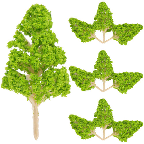 10 Unidades Miniatura Árvore Artificial Decoração