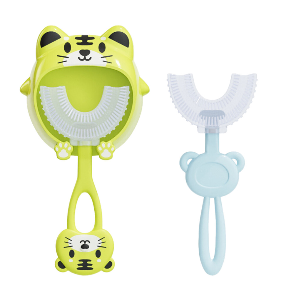 U Shaped Toothbrush, Manual Whole Mouth Toothbrush With Unique Design For Kids' Oral Health, Soft Bristles For Gentle Care, Healthy Habits Start Early