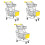 3Pcs De Mini Brinquedo Faz-de-Conta 5