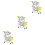 3Pcs De Mini Brinquedo Faz-de-Conta 7