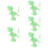 5 Conjuntos Dinossauros Fluorescentes 3D, Esqueletos Crianças 10