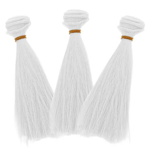 3 Unidades Perucas De Cabelo E Simulado Para Bonecas