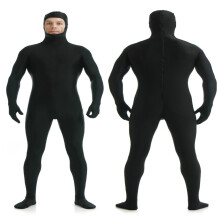 Kostium Halloween Całe Ciało, Z Otwartą Twarzą, XXL (Czarny)