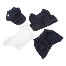 2 Sztuki Ubrania Dla Letnie Z Kamizelką I Kapeluszem 14 Cm