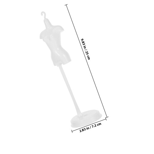 De Vestido Para Mini Manequim Com Cabide Suporte Brinquedo 1