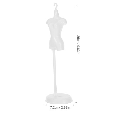 De Vestido Para Mini Manequim Com Cabide Suporte Brinquedo 2