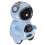 2 Unidades Brinquedo Robô Mini RC Com Som E LED Azul 2