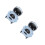 2 Unidades Brinquedo Robô Mini RC Com Som E LED Azul 9