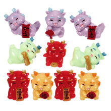 20 Sztuk Mini Figurki Smoka, Model Kreskówkowy, Ozdoba Mikrokrajobrazu