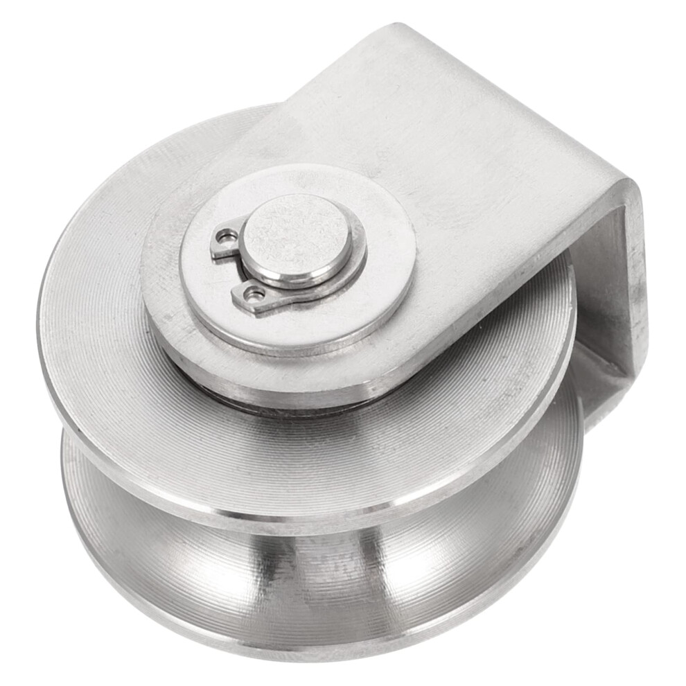 Utype Stainless Steel Pulley Roller Heavyduty Loadbearing Upulley For Rope Lifting Rustproof Indoor Outdoor Use 9067246141769