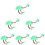 6 Pièces Flamingo Peluche Animaux Interactive 11