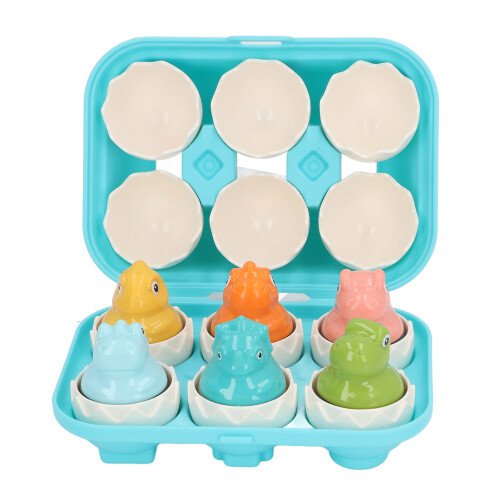 6PCS Ei Form Passenden Spielzeug Set Realistische