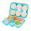 6PCS Ei Form Passenden Spielzeug Set Realistische 7