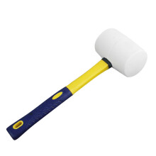 Ergonomic Rubber Mallet Hammer Flat Head For Flooring Anti Skid Grip Fiber Construction Floor Boards Hanging Design