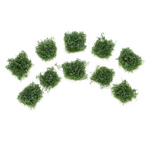 10 Sztuk Sztucznej Trawy Krzaczki Do Makiet Pociągów Domków Lalek DIY