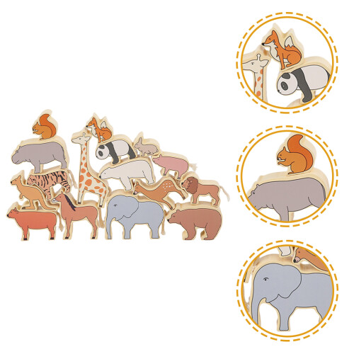 Conjunto Blocos Animais , Brinquedo Empilhar E Equilibrar 2