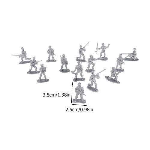 200 Pcs Soldado Plástico Kit Para Guerra 1