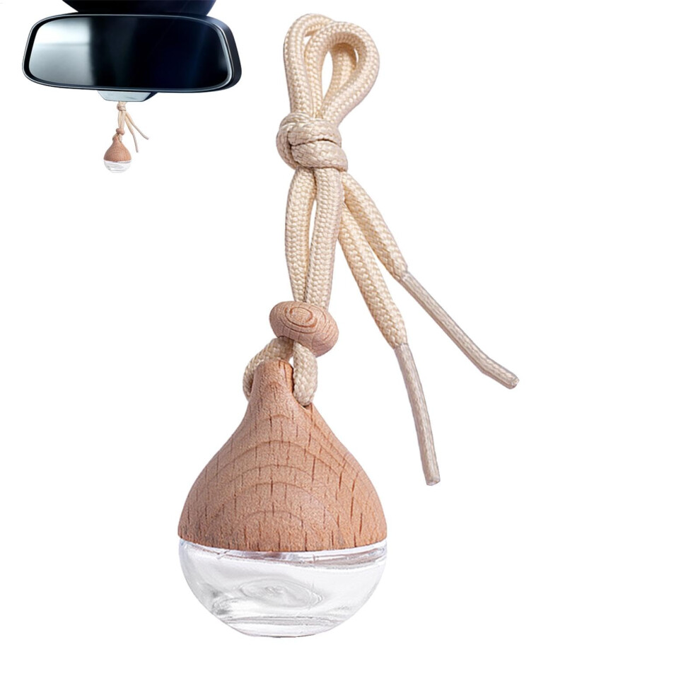 Refillable Hanging Car Air Freshener With Longlasting Aroma Glass Perfume Diffuser Pendant 9339159548837