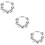 3 Peças Praia Pulseira Pingente Tote 11