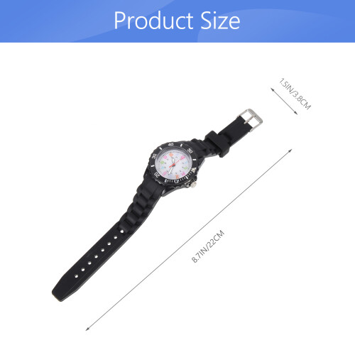 Relógio Redondo Silicone Para Crianças 1