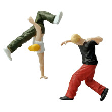 2 Sztuki Figurki Hip-Hop Do Stolika Piaskowego, Mini Elementy Do Domku