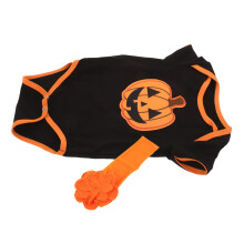5 Sztuk Kostium Noworodka Halloween, Strój Dyni I Opaską