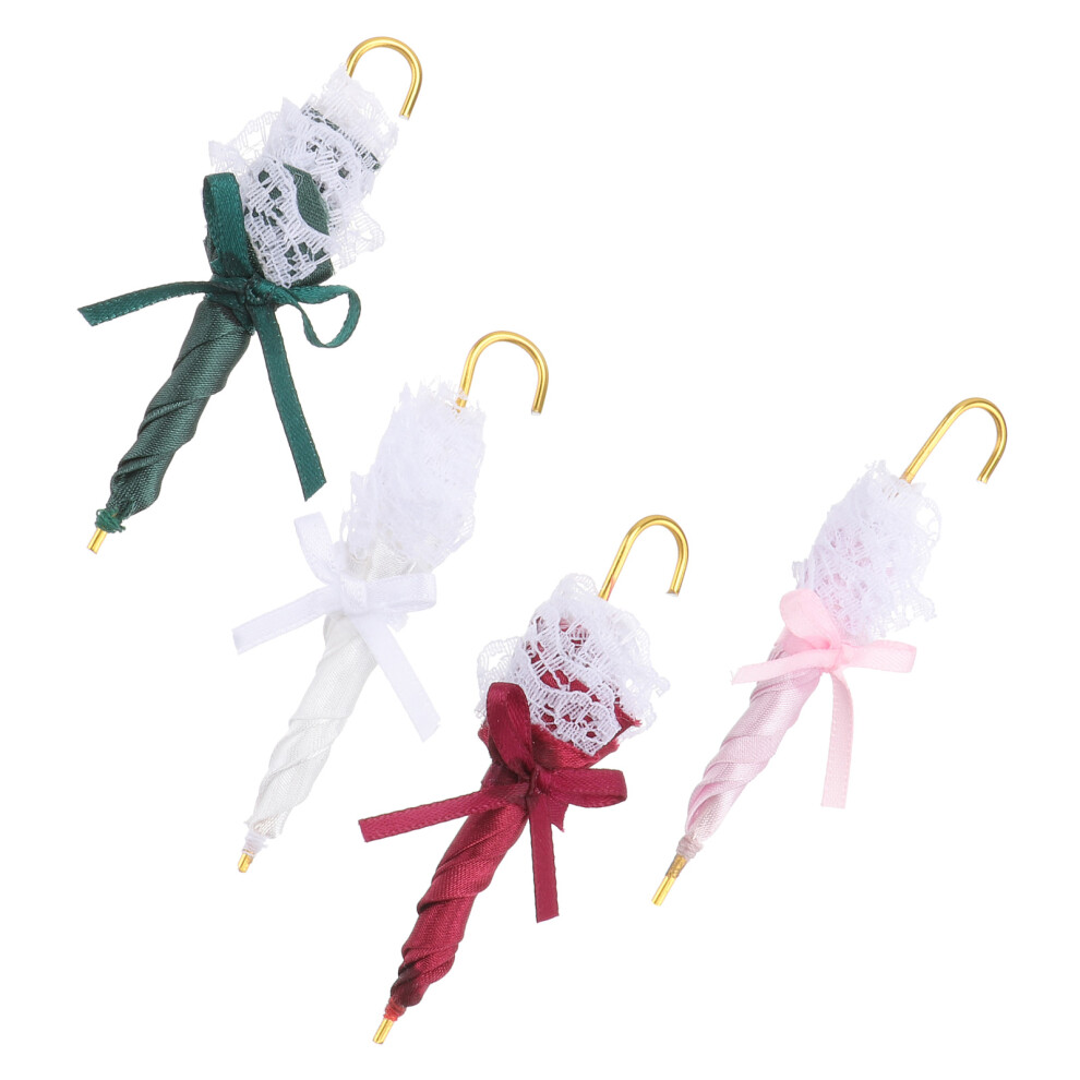 4 Sztuki Mini Parasolki Dekoracje Diy-image