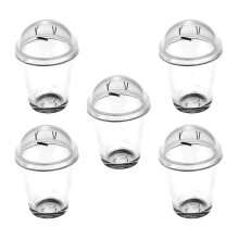 15 Unidades Mini Xícaras De Café Transparentes De Com