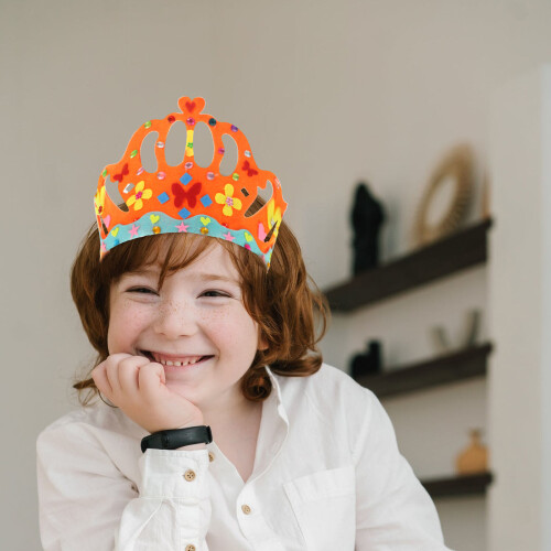 6 Sets Mädchenkronen Haarreif Selbermachen Für Kinder 1