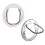 Pet Door 4 Way Locking Security Lock Plastic Dog Cat Flap-White 3
