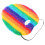 Fake Cosplay Künstlicher Kurzer Plüsch Regenbogen 5