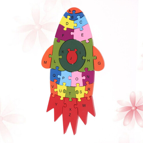 2Stk Lernpuzzle Holzblöcke Mit Farben Für Kinder