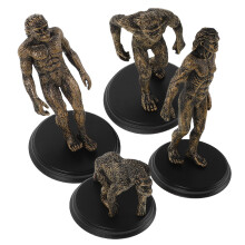 4Stück Prähistorische Menschheitsentwicklung Männerfiguren Kunststoff