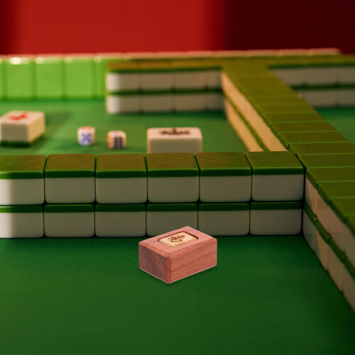 Holz Mahjong Zubehör Mit Traditionellem Windanzeiger 2