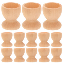 72 Unidades Huevos De Madera Forma De Taza Para Pascua