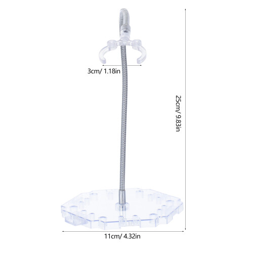 Clear Doll Stand Mit Schlangenskelett Halterung Für Figuren 1