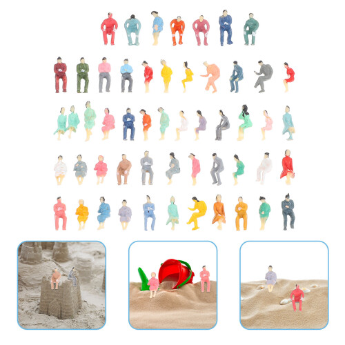 100Stk Mini Menschen Plastikfiguren Sandtisch DIY 1
