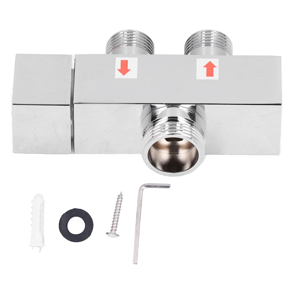 Versatile Shower Diverter Valve For Multiple Outlets, Brass Build Leak-Proof Splitter Ensures Airtight Seal For Kitchens And Bathrooms 9060116581092