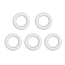 5 Stk. Runder Ring Kunstmalerei Material Modell DIY Zubehör Weiß