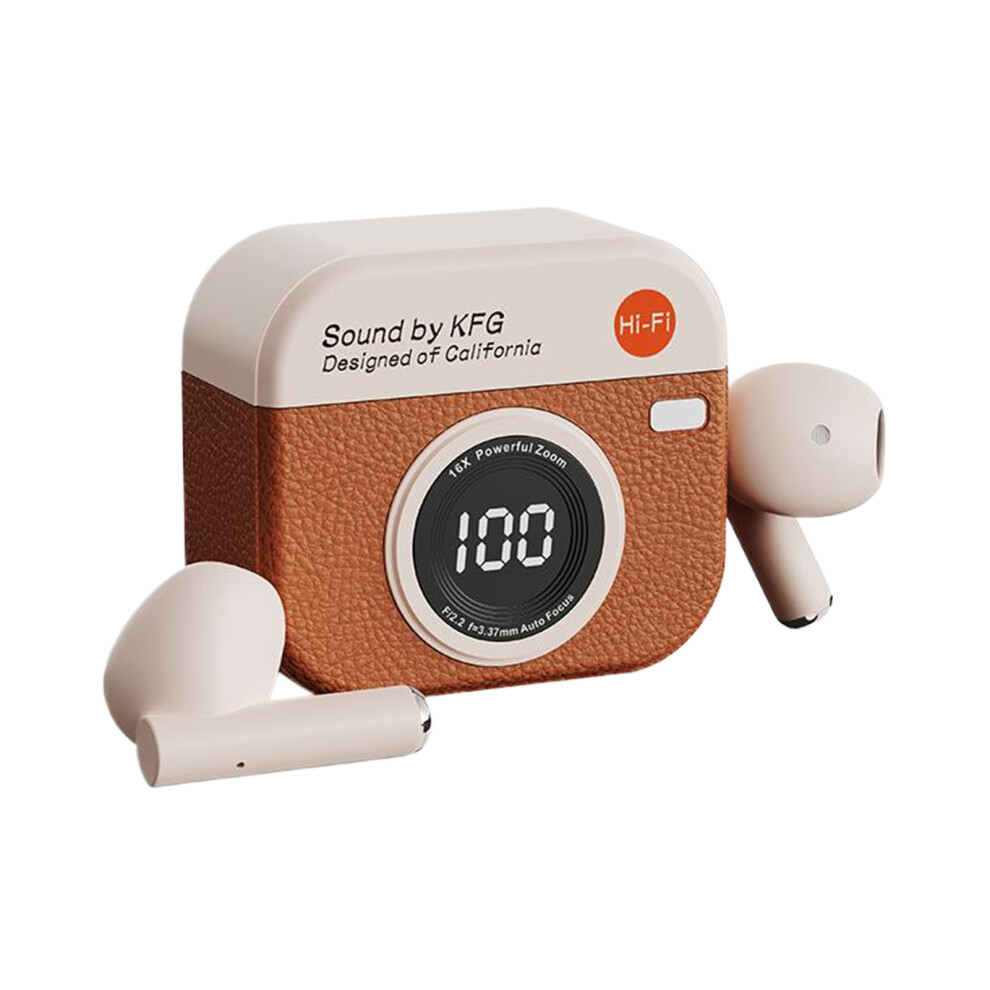 (orange) Bluetooth Earphones With Noise Reduction Function For Workouts