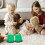 2 Pièces Jouets Enfants Échasses Sensorielles Vert 4