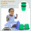 2 Pièces Jouets Enfants Échasses Sensorielles Vert 9