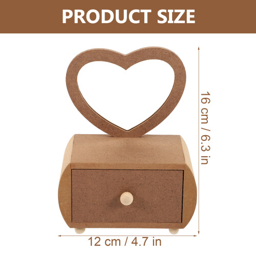 Caja Almacenamiento Madera Con Espejo 1