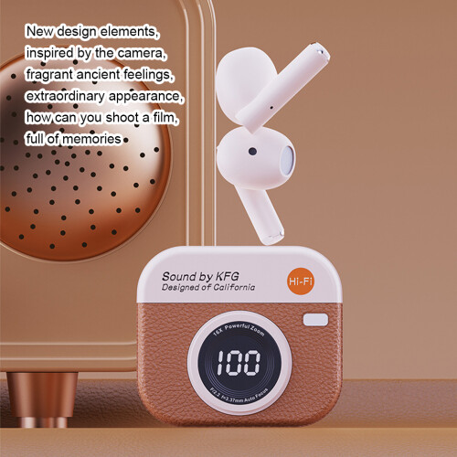 (orange) Bluetooth Earphones With Noise Reduction Function For Workouts 1