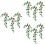 9Pcs Mini Floral Vine PVC Simulation Artificial Multi-Color Decoration 8