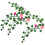 9Pcs Mini Floral Vine PVC Simulation Artificial Multi-Color Decoration 2