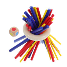 1Set Balance Wooden Sticks Montessori Stacking Game For Kids Adults Seniors